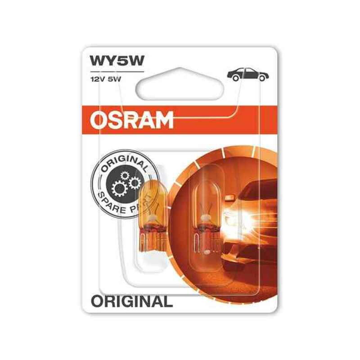 Lampadina per Auto OS2827NA-02B Osram OS2827NA-02B WY5W 5W 12V (2 Pezzi)