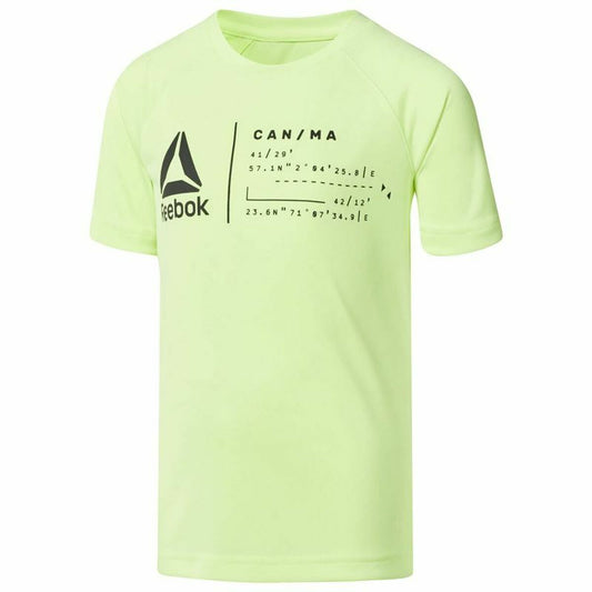 Maglia a Maniche Corte Uomo Reebok Sportswear B Wor Verde limone