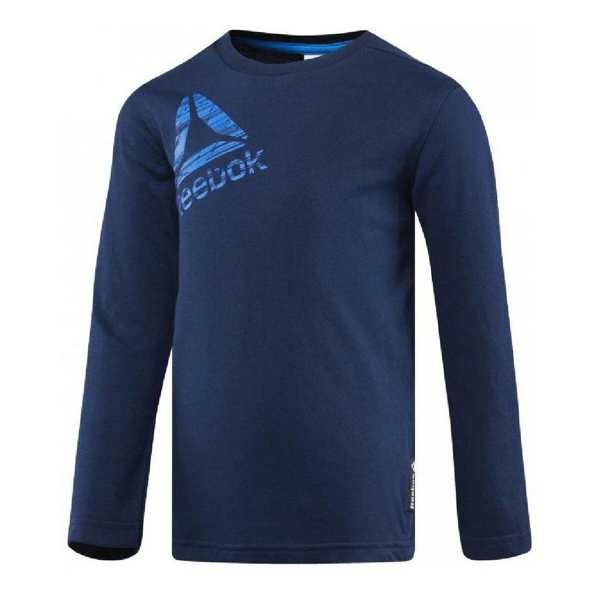 Maglia a Maniche Lunghe per Bambini Reebok  B ES LS TEE BQ5132 Marino