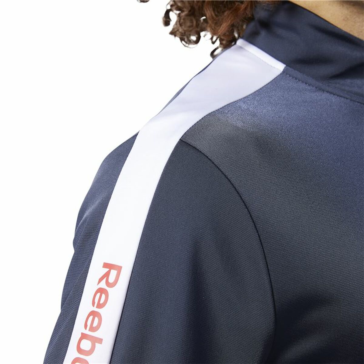 Giacca Sportiva da Uomo Reebok Essentials Linear Logo Blu scuro