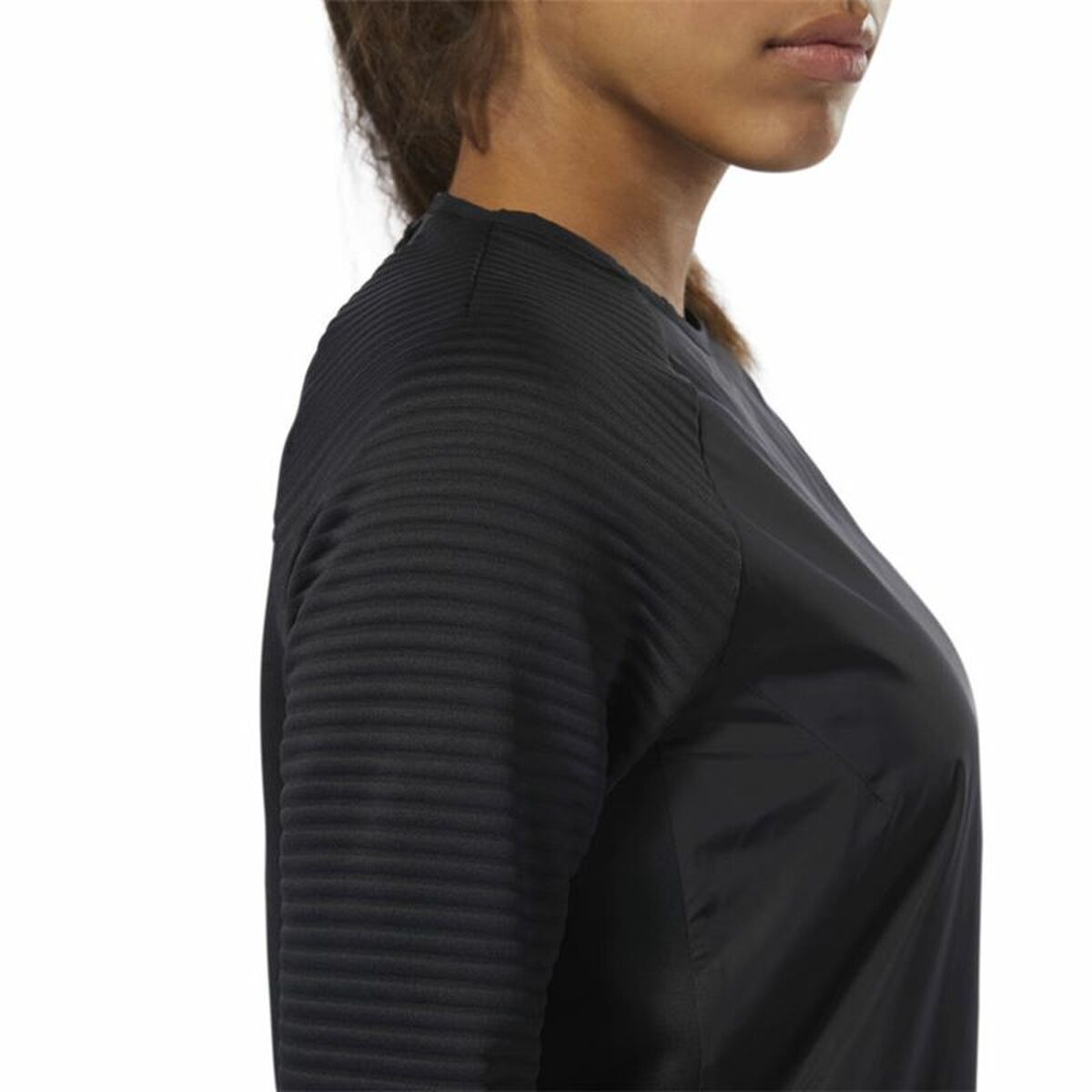 Maglia a Maniche Lunghe Donna Reebok Thermowarm Deltapeak Nero