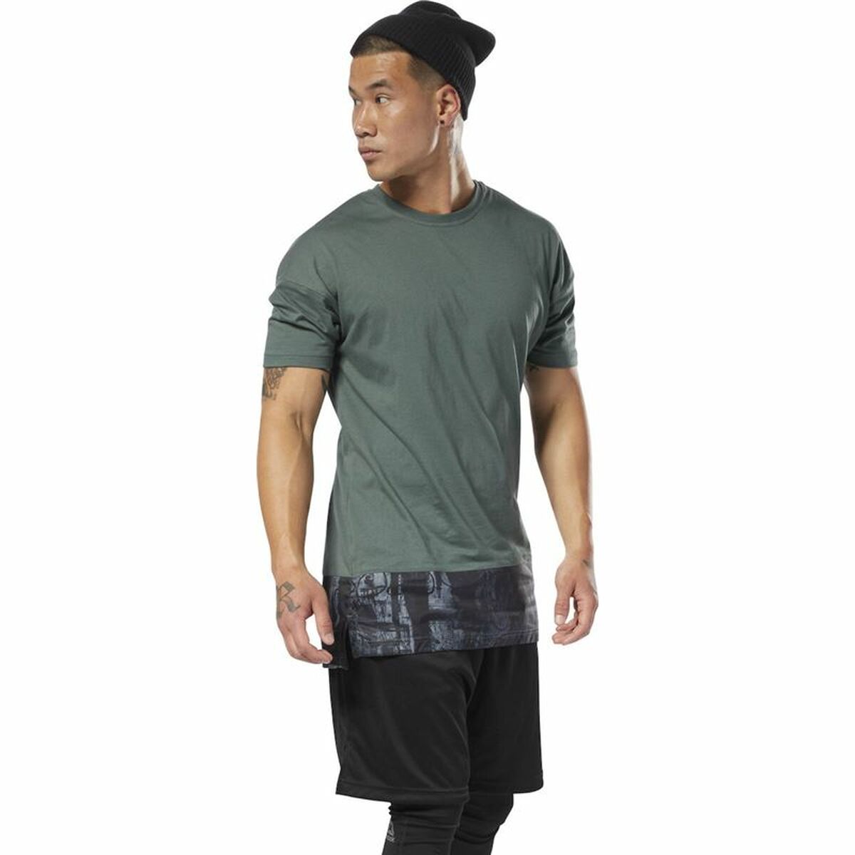 Maglia a Maniche Corte Uomo Reebok Essentials  Verde