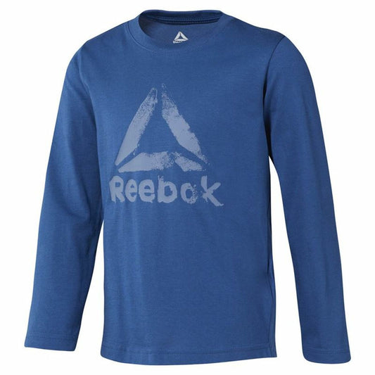 Maglia a Maniche Lunghe Bambino Reebok Boys Training Essentials Azzurro