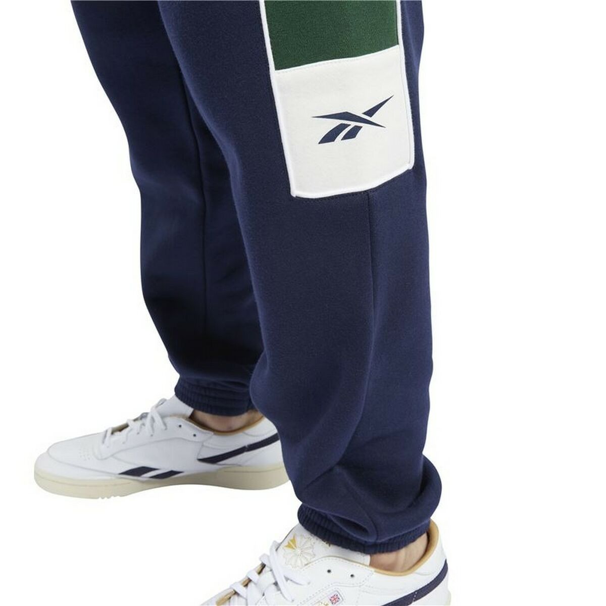 Pantalone Lungo Sportivo Reebok Classics Linear Uomo Blu Marino