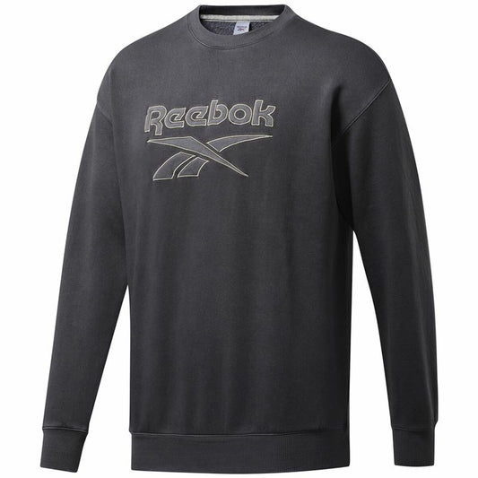 Felpa senza Cappuccio Uomo Reebok Classics Premium Grigio scuro