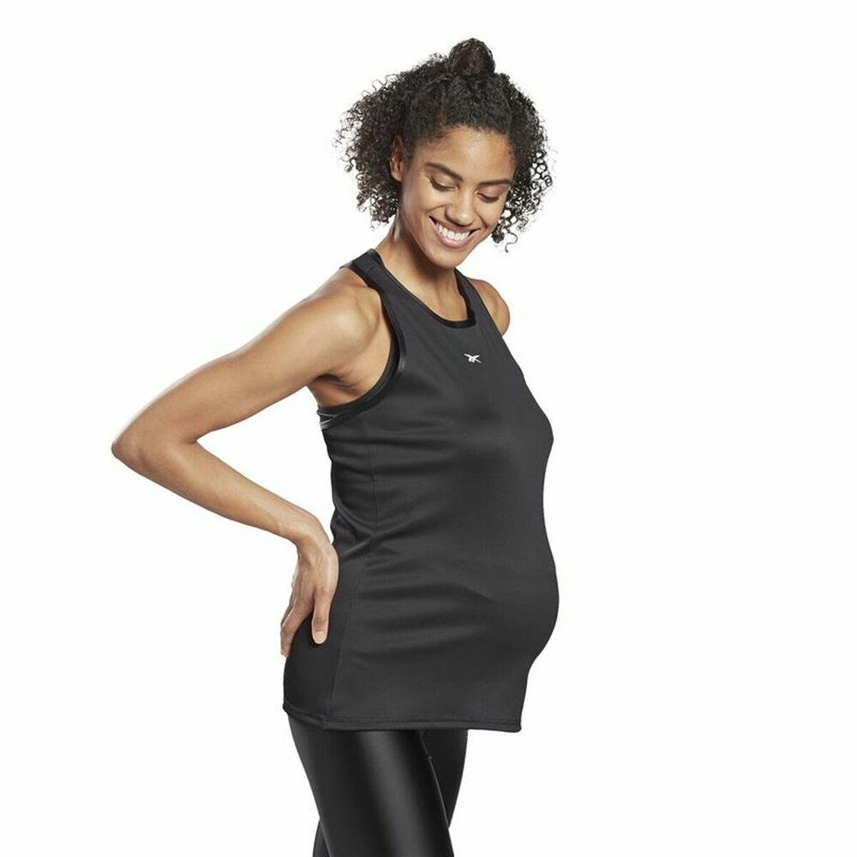 Canotta Donna Reebok Studio Maternity Restorative Nero