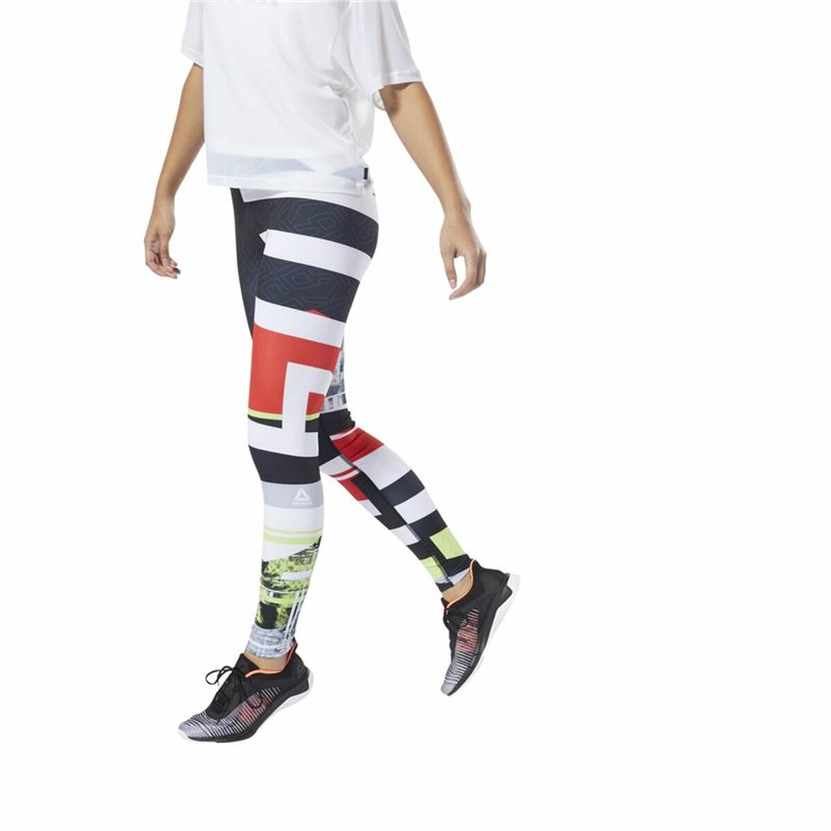 Leggings Sportivo da Donna Reebok Wor Engineered Nero