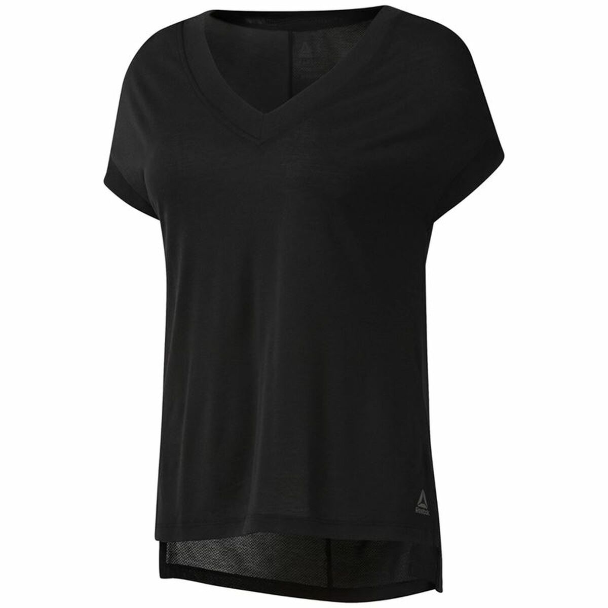 Maglia a Maniche Corte Donna Reebok Wor Supremium Detail Nero