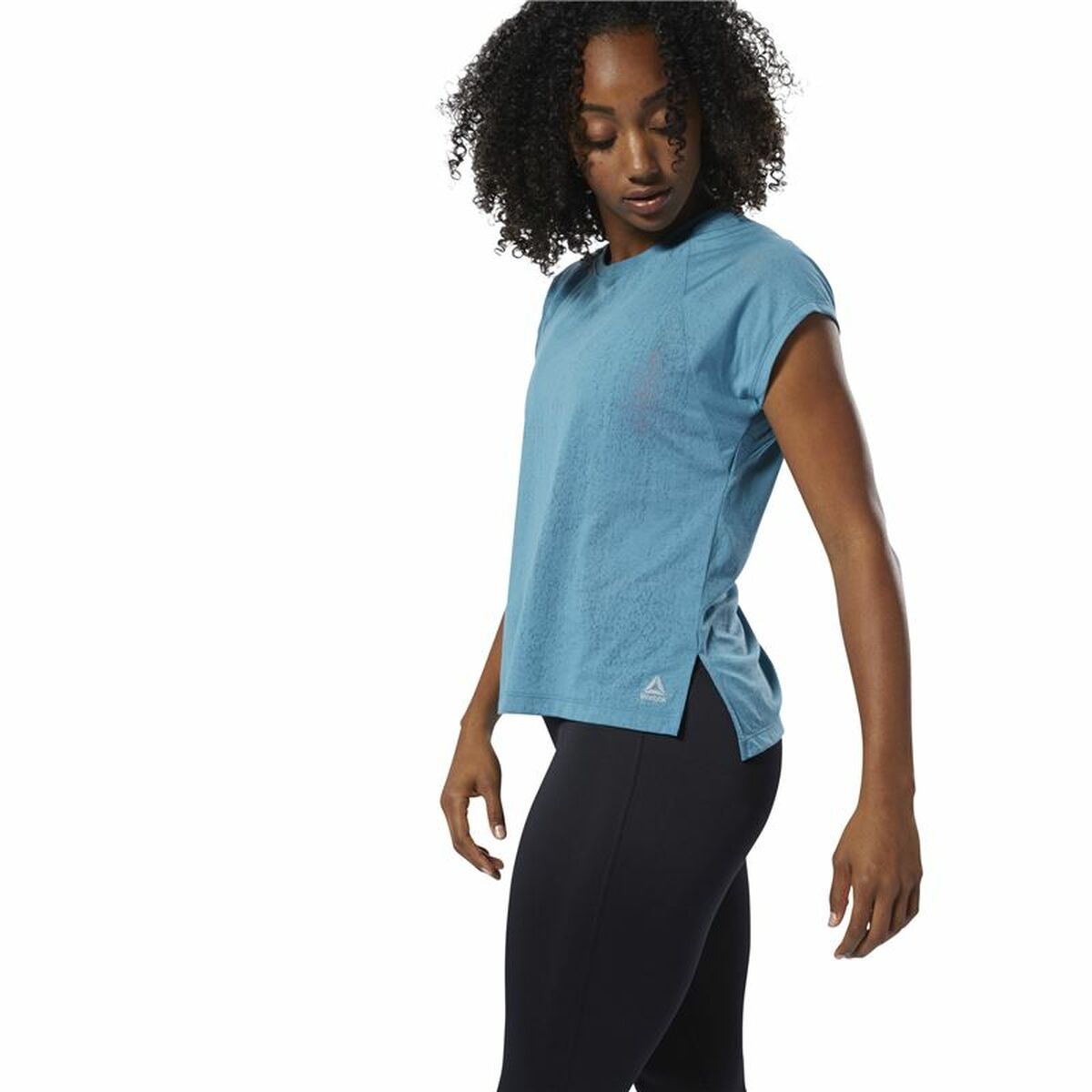 Maglia Smanicata da Donna Reebok Burnout Azzurro