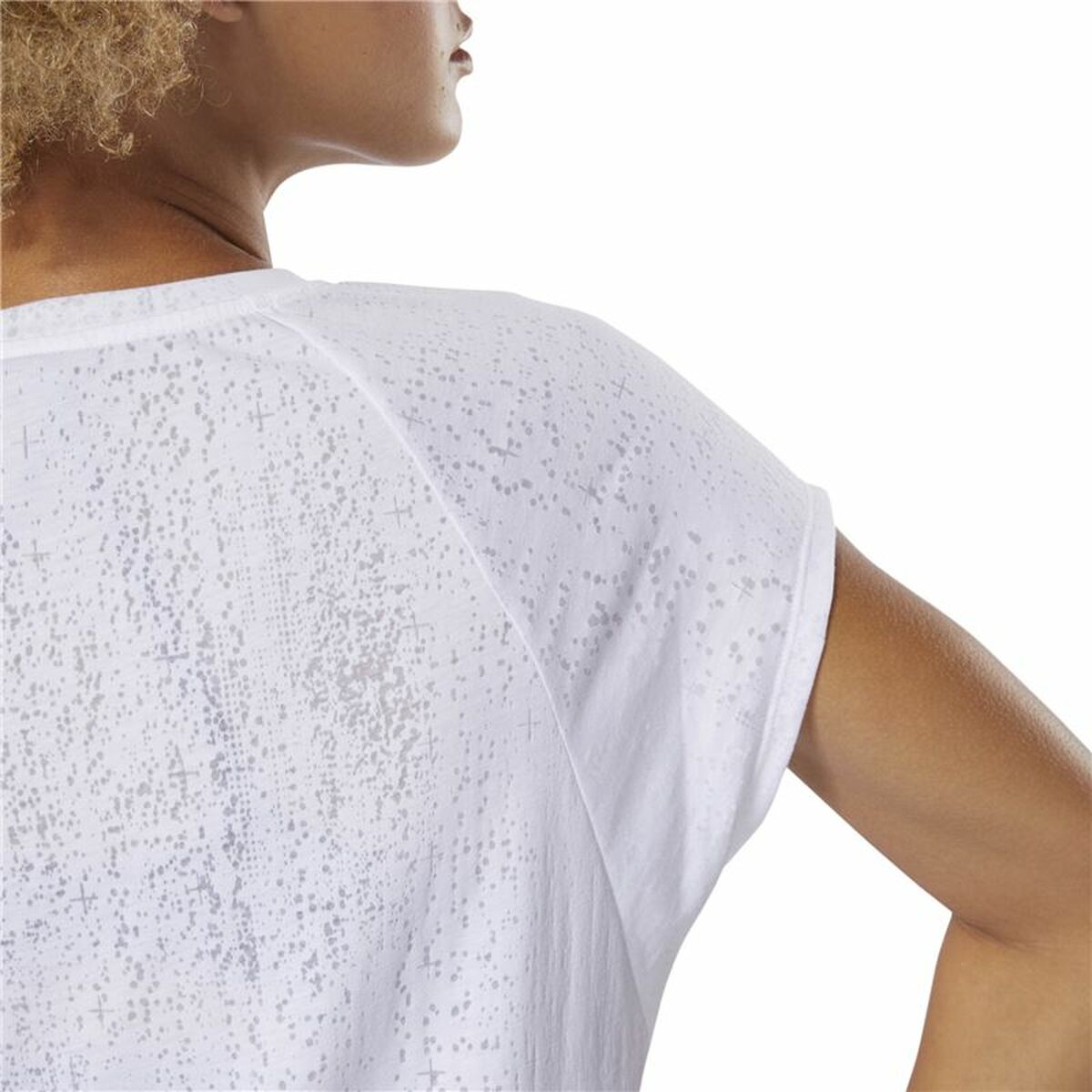 Maglia Smanicata da Donna Reebok Burnout Bianco