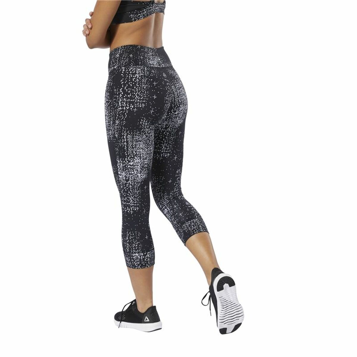 Leggings Sportivo da Donna Reebok Lux 3/4 Nero