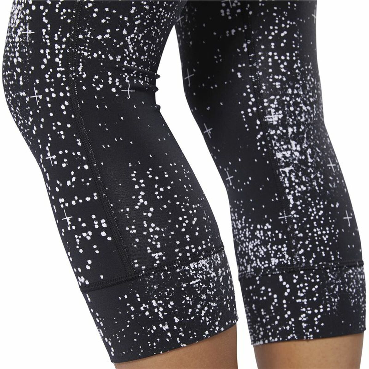 Leggings Sportivo da Donna Reebok Lux 3/4 Nero