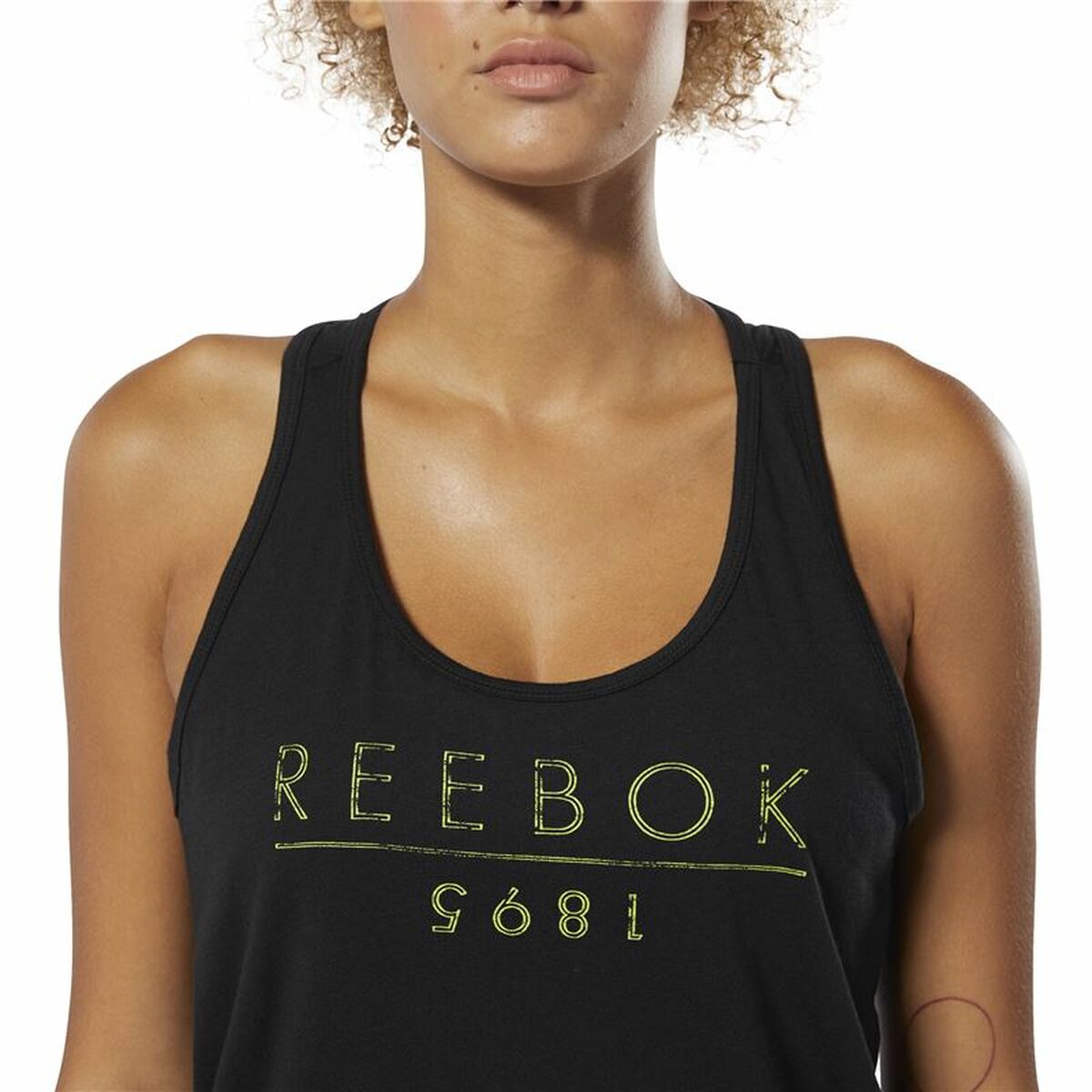 Maglia Smanicata da Donna Reebok 1895 Race Nero