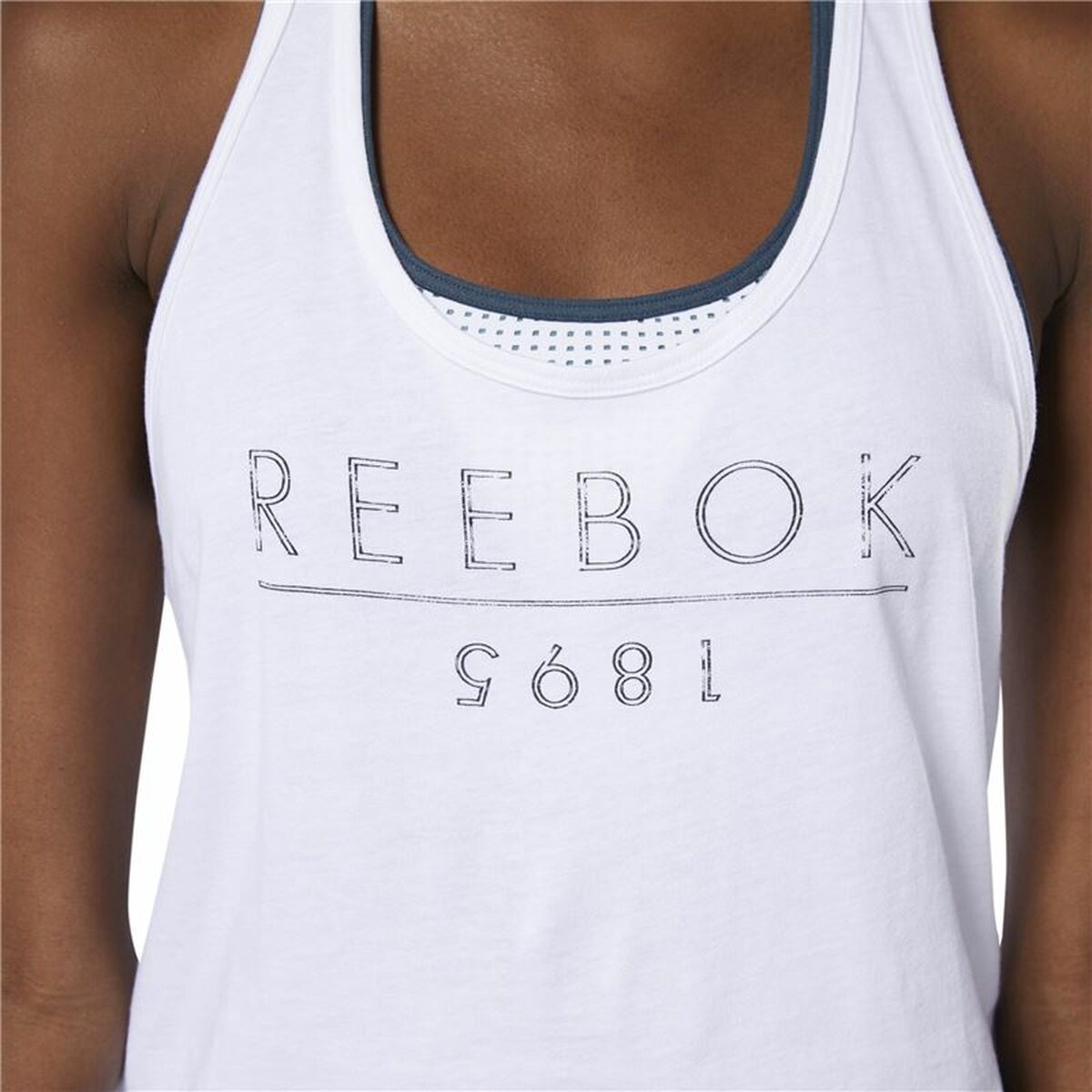 Maglia Smanicata da Donna Reebok 1895 Race Bianco