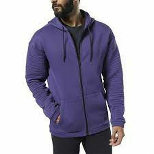 Felpa con Cappuccio e Cerniera Uomo FLEECE OTH HOOD Reebok DY7805 Viola