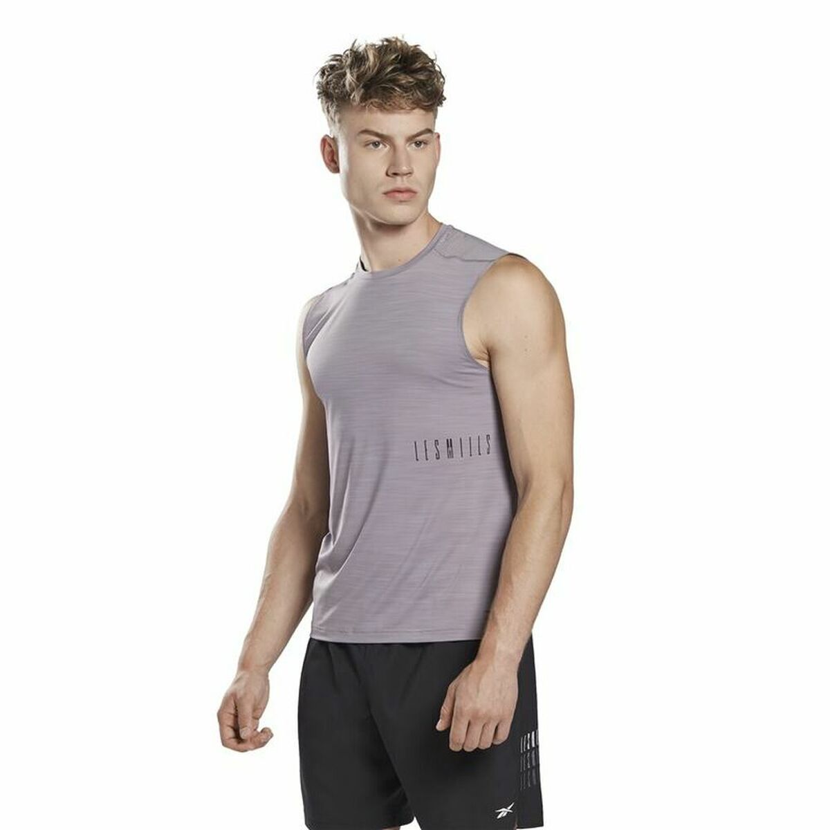 Maglia Smanicata da Uomo Reebok Les Mills® Activchill Grigio scuro