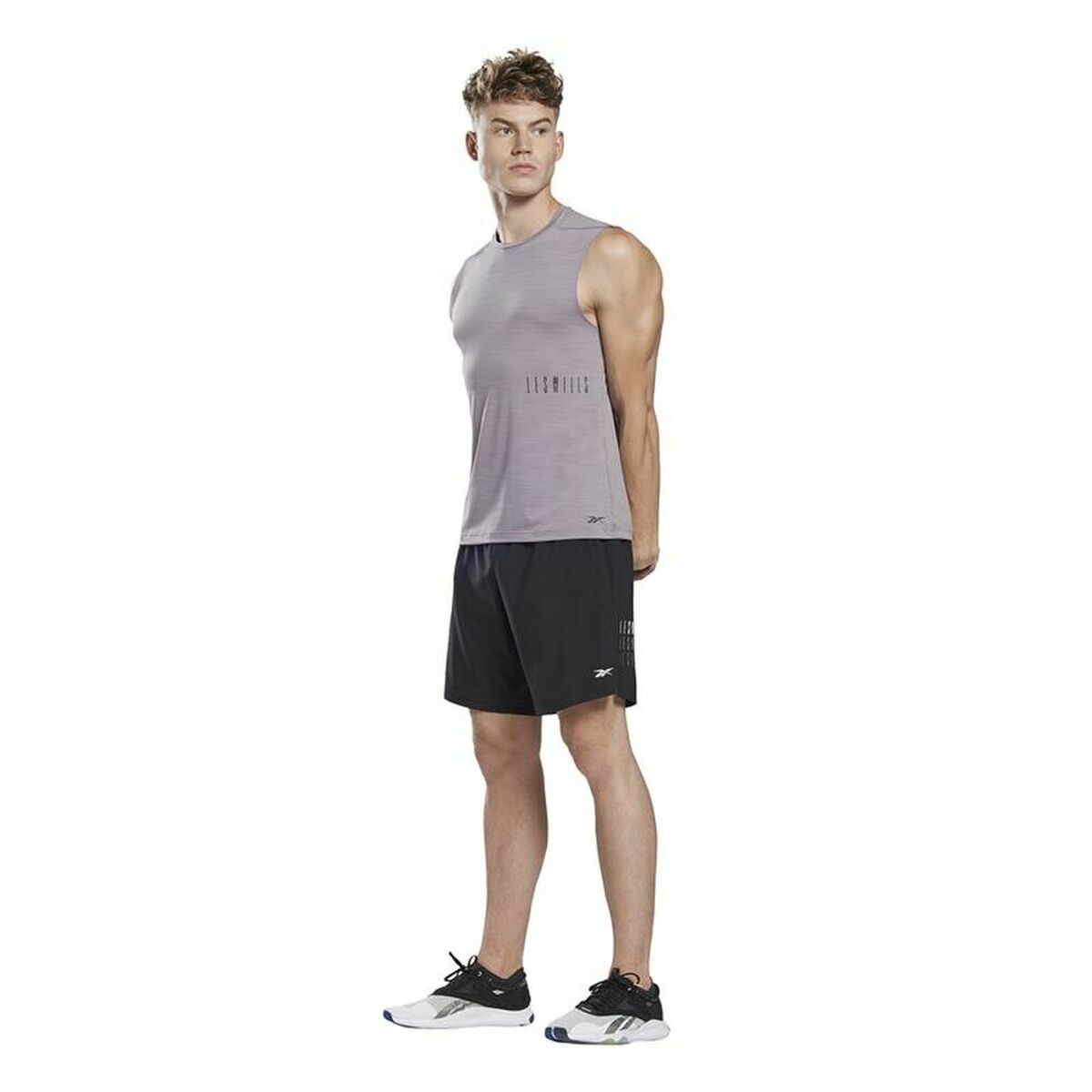 Maglia Smanicata da Uomo Reebok Les Mills® Activchill Grigio scuro