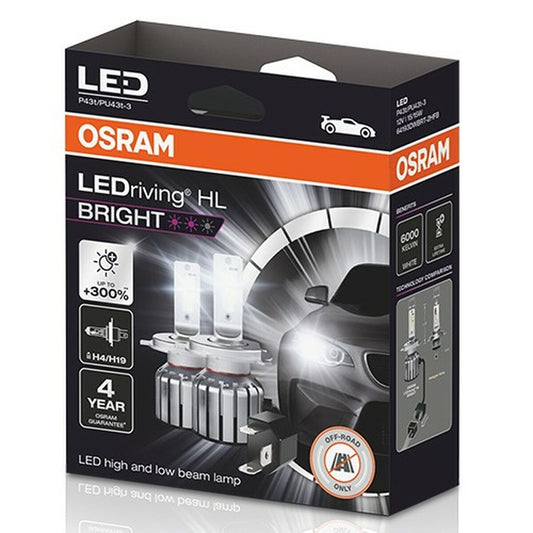 Lampadina per Auto Osram LEDriving HL Bright 15 W H4 12 V 6000 K