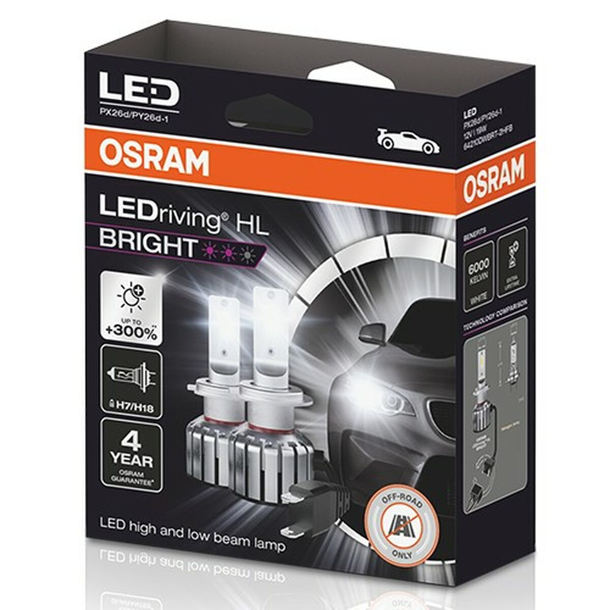 Lampadina per Auto Osram LEDriving HL H7 H18 12 V