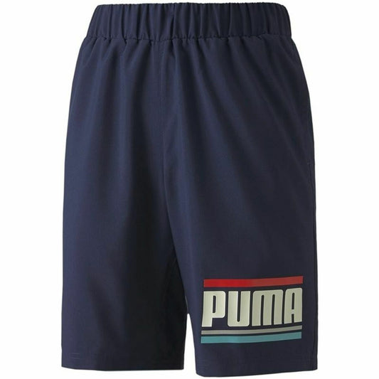 Pantaloncini Sportivi per Bambini Puma Celebration Boys Woven Blu scuro