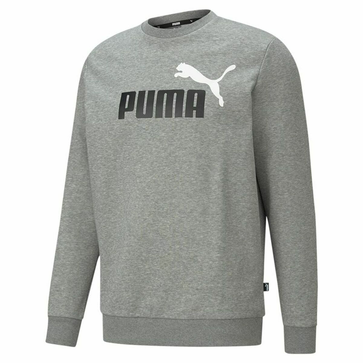 Felpa senza Cappuccio Uomo Puma Grigio chiaro