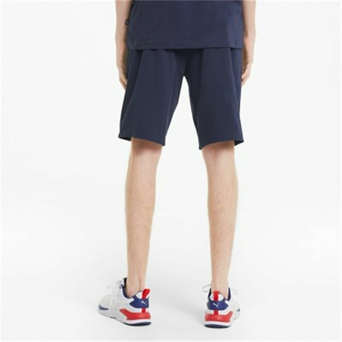 Pantaloni Corti Sportivi da Uomo Puma Essentials  Azzurro Blu scuro