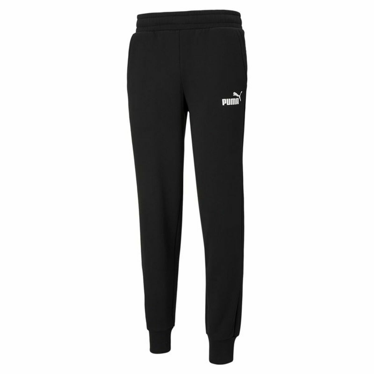 Pantalone Lungo Sportivo Puma Essentials Logo Nero Uomo