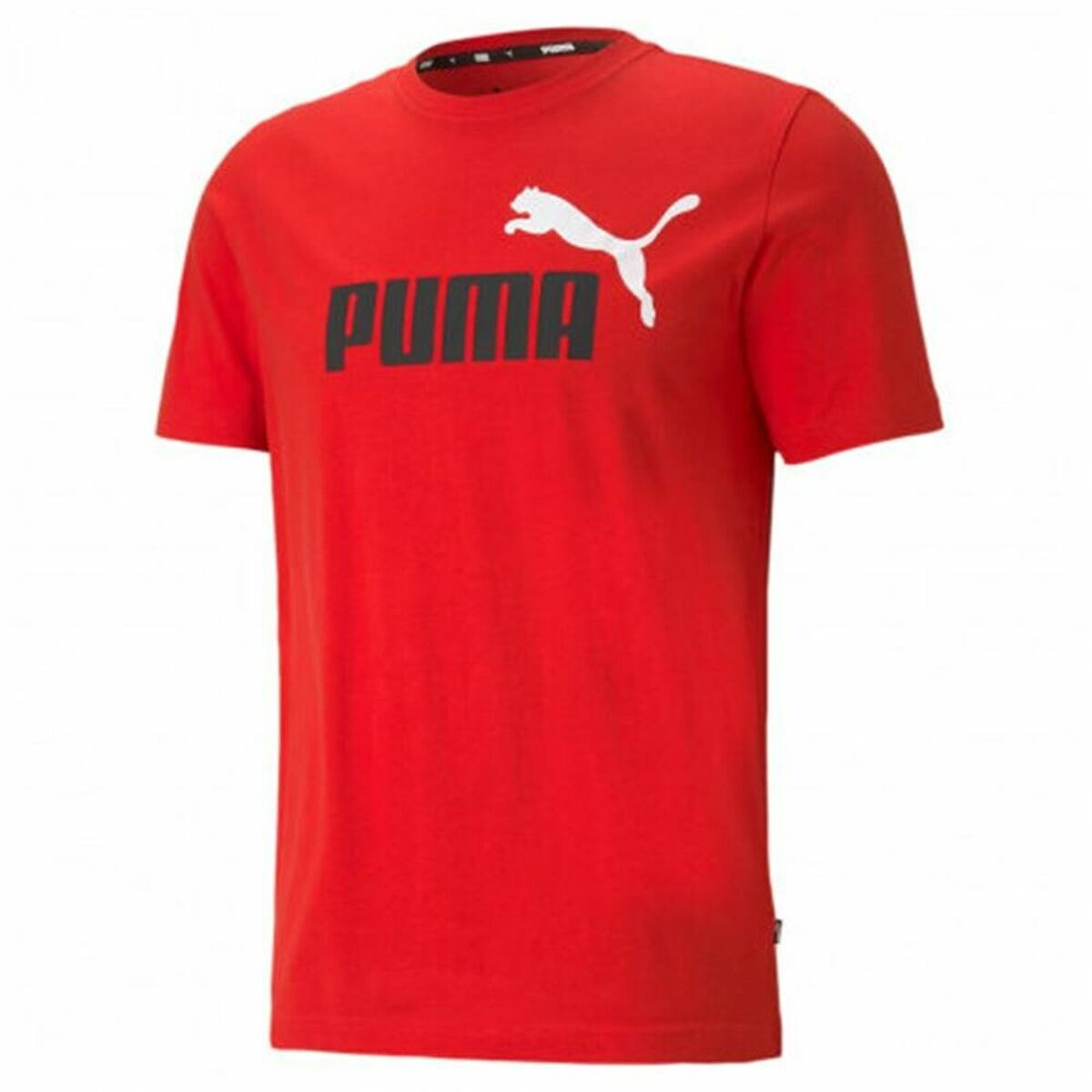 Maglia a Maniche Corte Uomo Puma Essentials+ Rosso