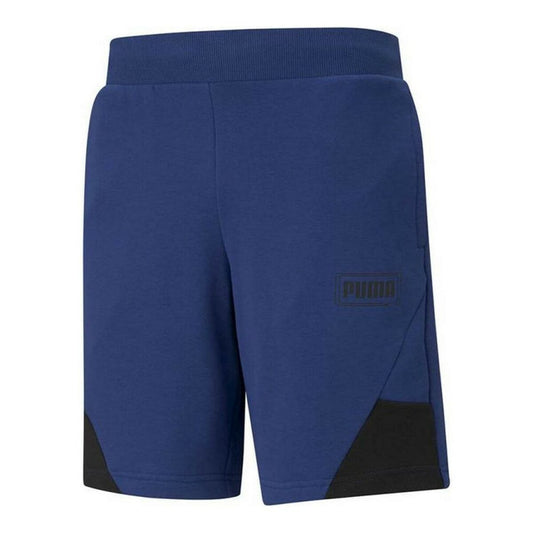 Pantaloni Corti Sportivi da Uomo Puma Rebel Azzurro