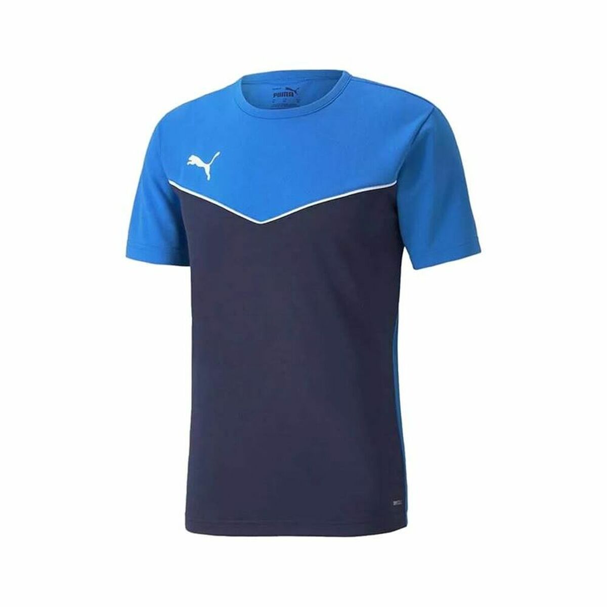 Maglia a Maniche Corte per Bambini Puma  Individual Rise Blue Azzurro