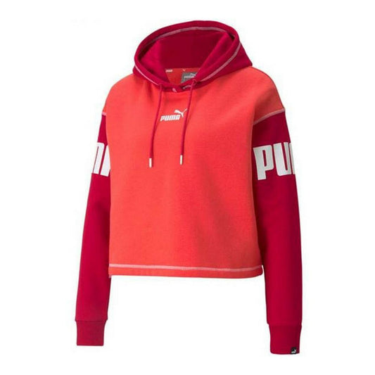 Felpa con Cappuccio Donna Puma Power Fl Rosso