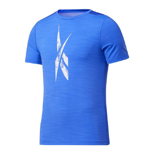 Maglia a Maniche Corte Uomo Reebok Workout Ready Activchill Azzurro