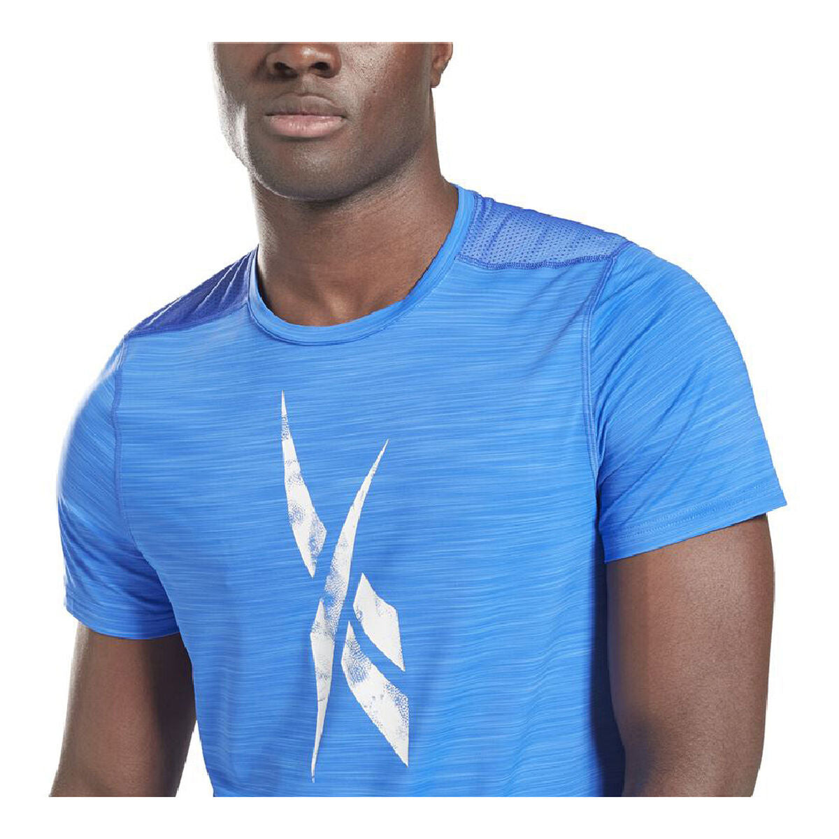 Maglia a Maniche Corte Uomo Reebok Workout Ready Activchill Azzurro