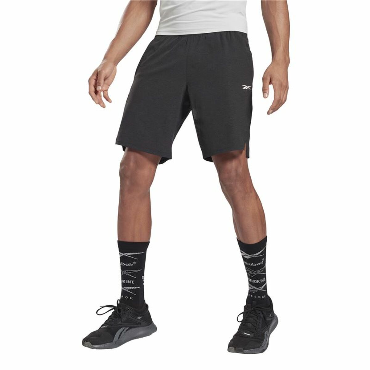 Pantaloni Corti Sportivi da Uomo Reebok Epic  Nero