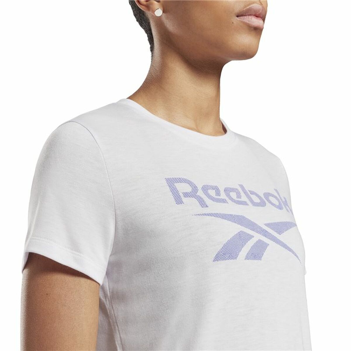 Maglia a Maniche Corte Donna Reebok Workout Ready Supremium Porpora Bianco