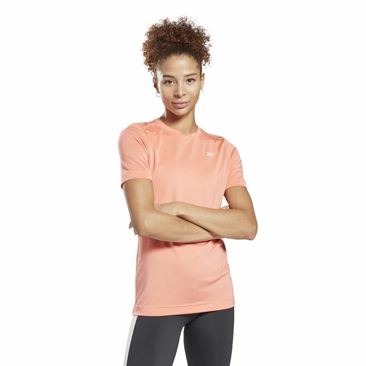 Maglia a Maniche Corte Donna Workout Ready  Reebok Supremium Rosa