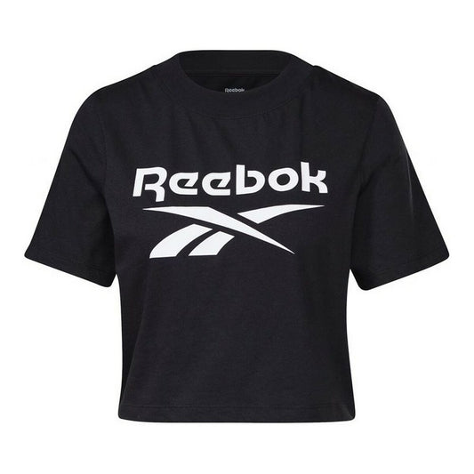 Maglia a Maniche Corte Donna Reebok Cropped Identity Nero