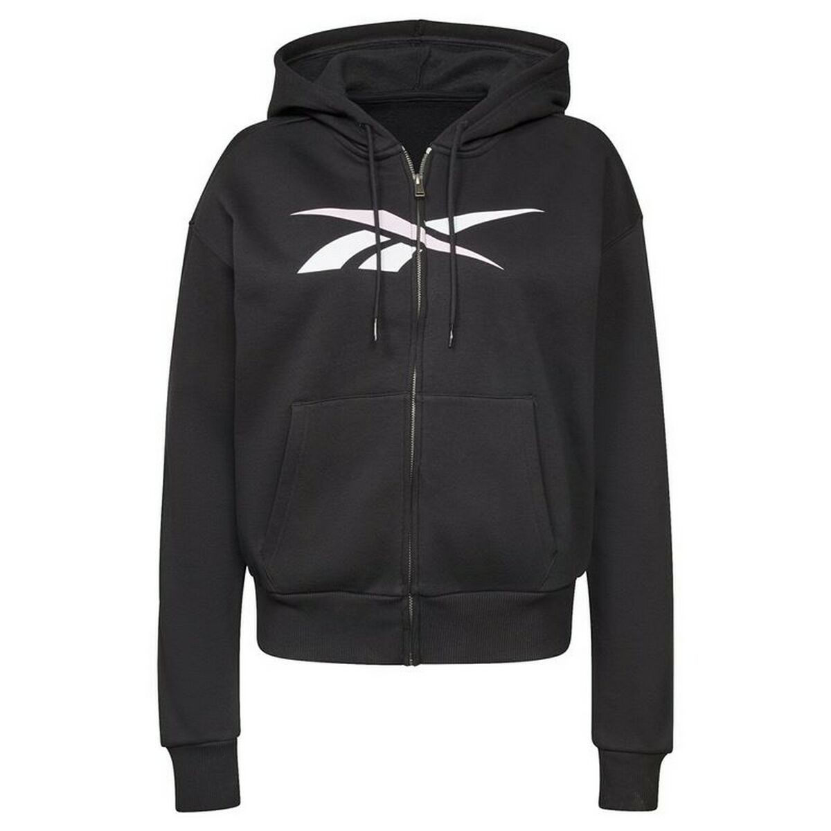 Giacca Sportiva da Donna Reebok Training Essentials Vector Full-Zip Nero