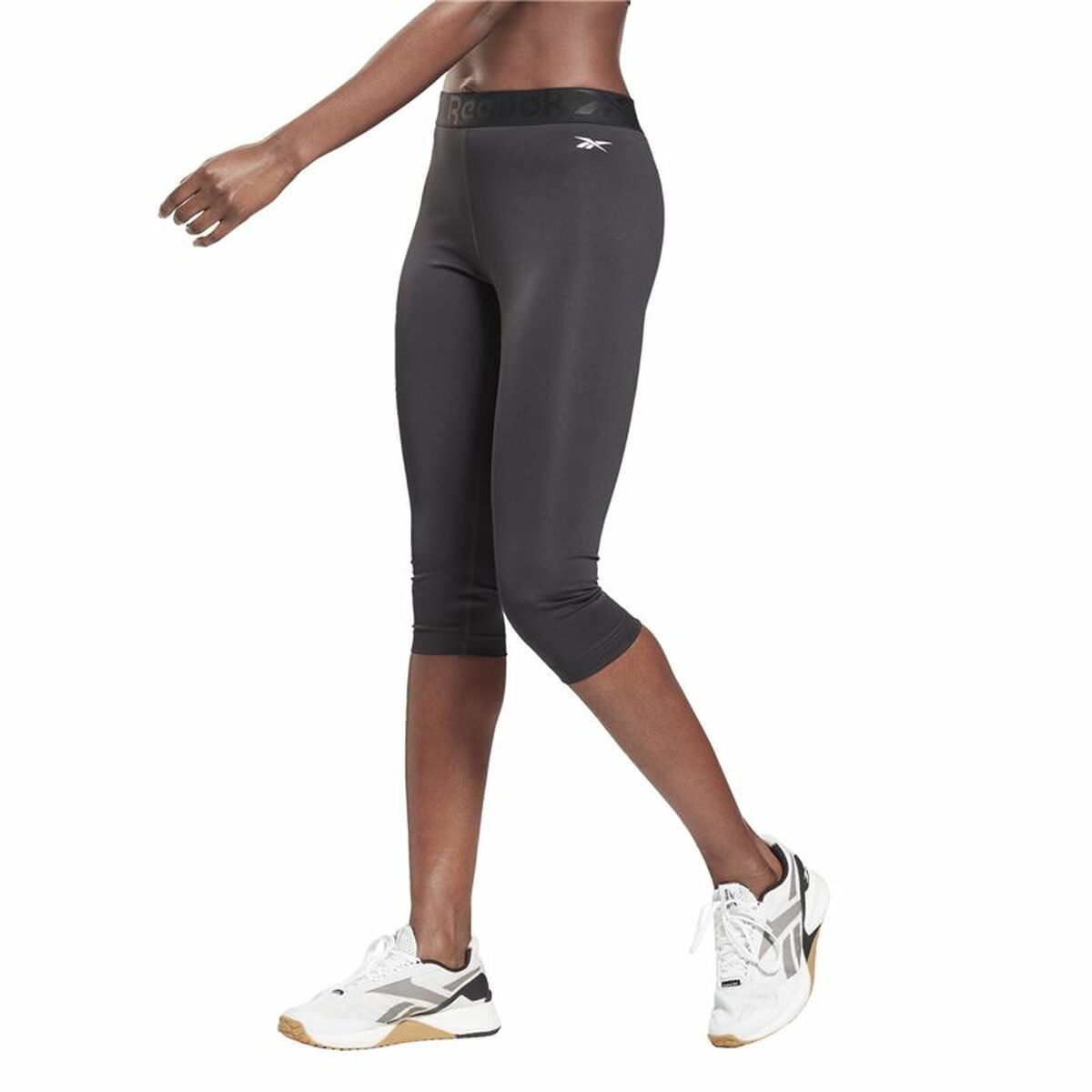 Leggings Sportivo da Donna Reebok Capri Night Nero