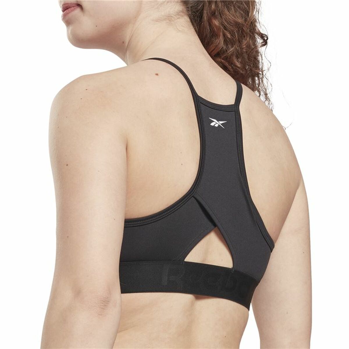 Reggiseno Sportivo Reebok Strappy Nero