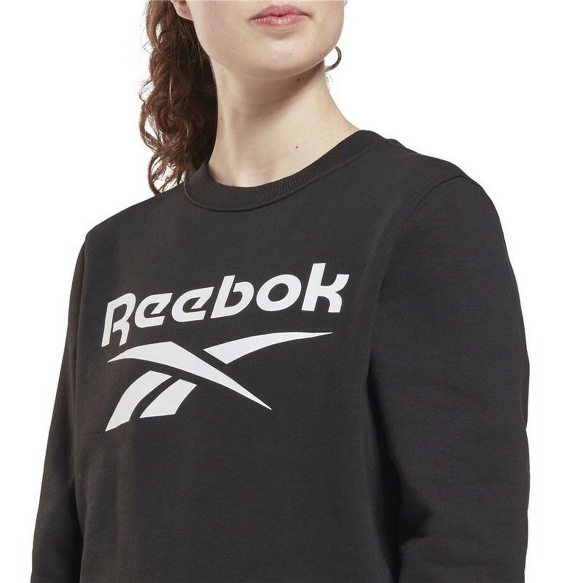 Felpa senza Cappuccio Donna Reebok Identity Logo W