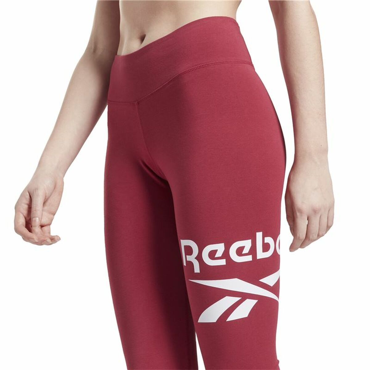 Leggings Sportivo da Donna Reebok Identity Logo Rosso