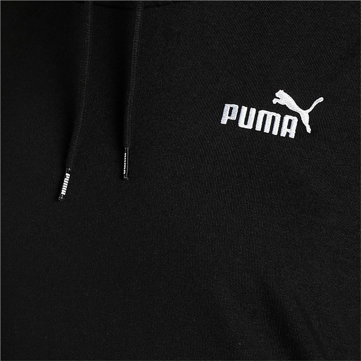 Felpa con Cappuccio Donna Puma Essentials+ Embroidery Nero