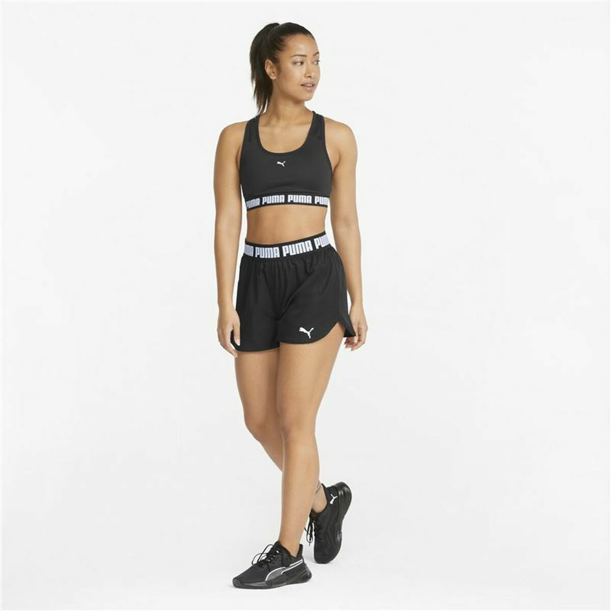 Pantaloncini Sportivi da Donna Puma Train Strong Woven Nero