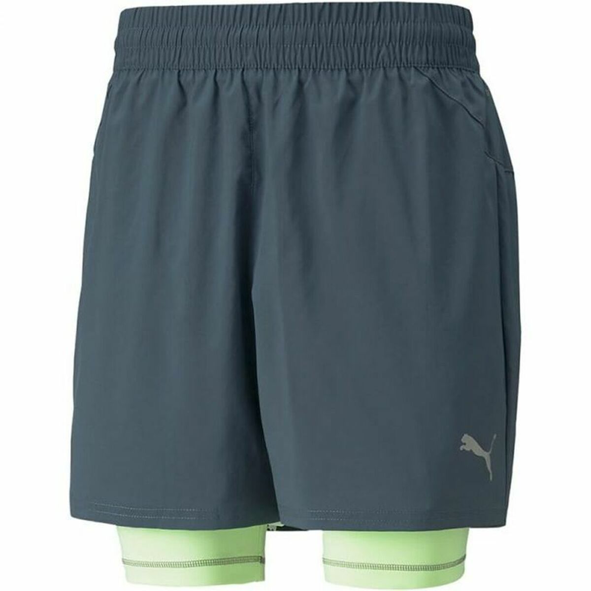 Pantaloni Corti Sportivi da Uomo Puma Running 2 in 1 Nero