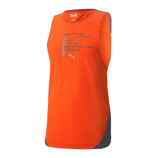 Maglia a Maniche Corte Uomo Puma Train Everfresh Tank Arancio