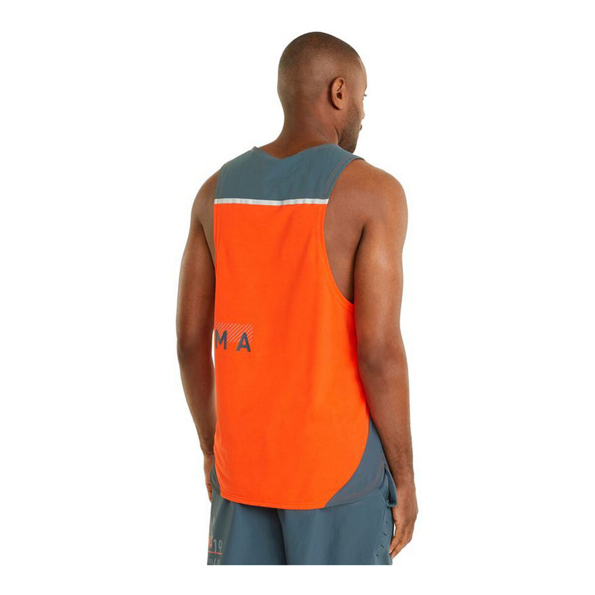 Maglia a Maniche Corte Uomo Puma Train Everfresh Tank Arancio