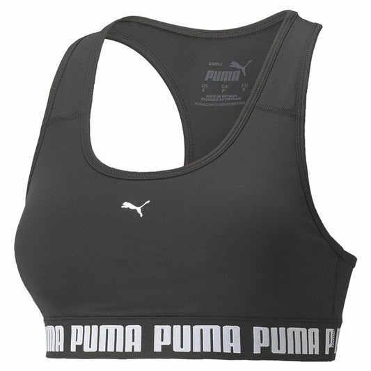 Reggiseno Sportivo Puma Mid Impact Puma Stro Nero