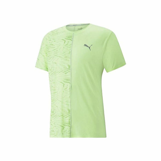 Maglia Sportiva a Maniche Corte Puma Run Graphic Verde limone