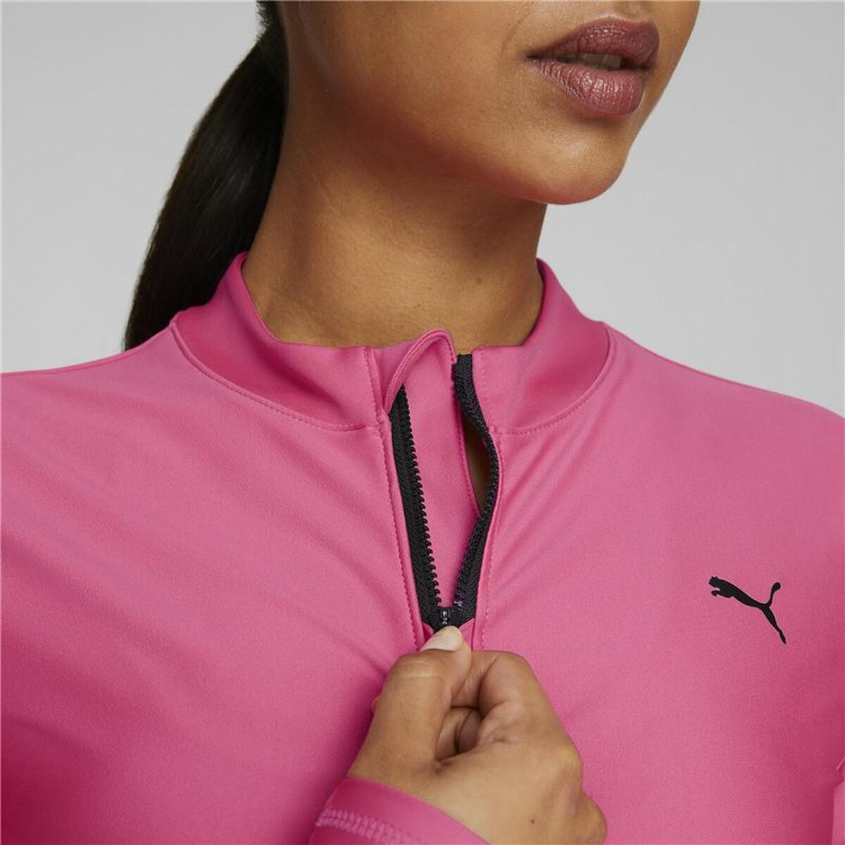 Maglia a Maniche Lunghe Donna Puma Rosa Fuxia